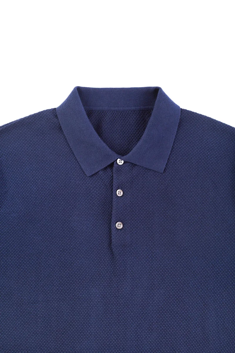 桜 印 【23ss即完売品】DIAMOND KNIT POLO \