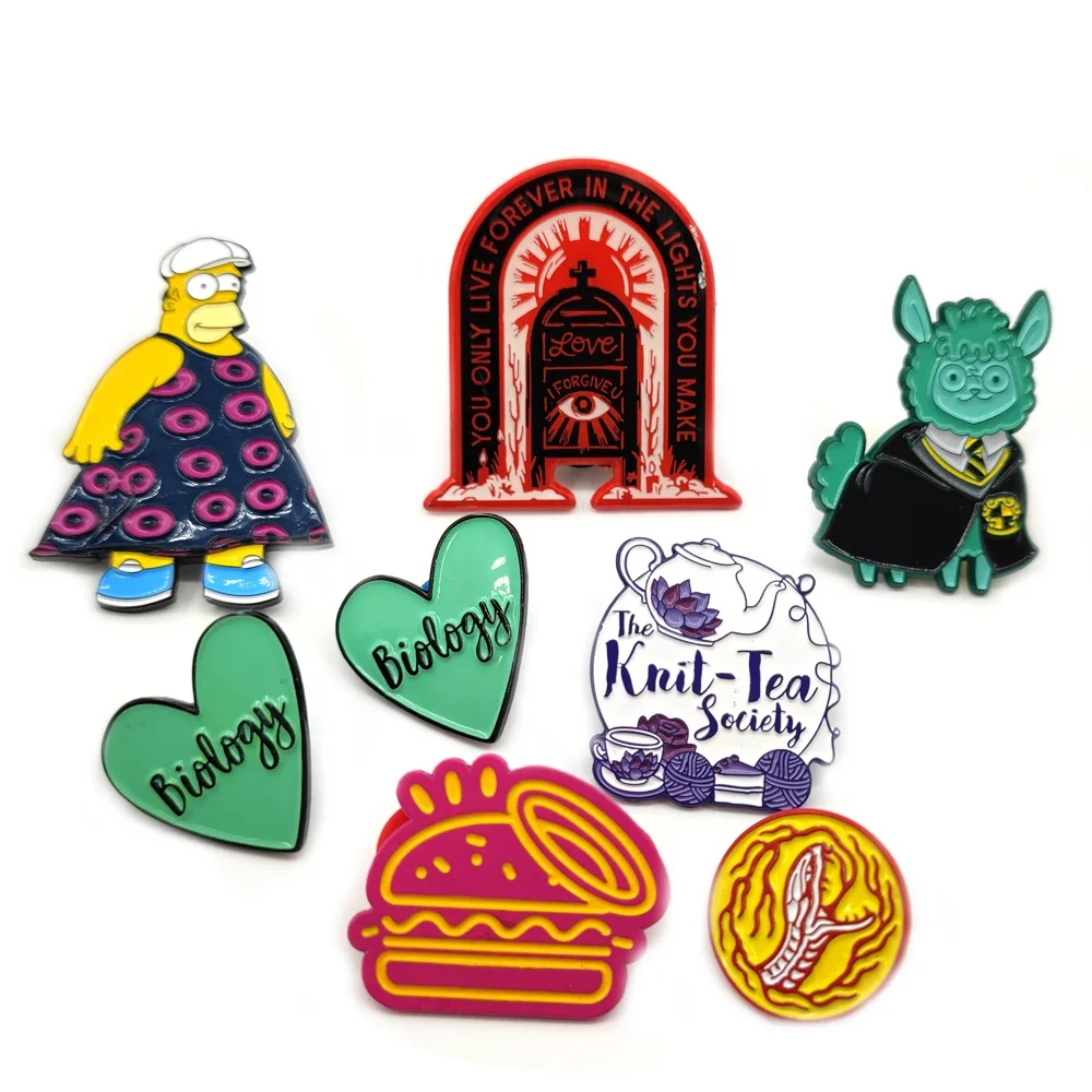 Профессиональный заказной эмалевый значок бесплатные образцы на лацкан высококачественный мультяшный