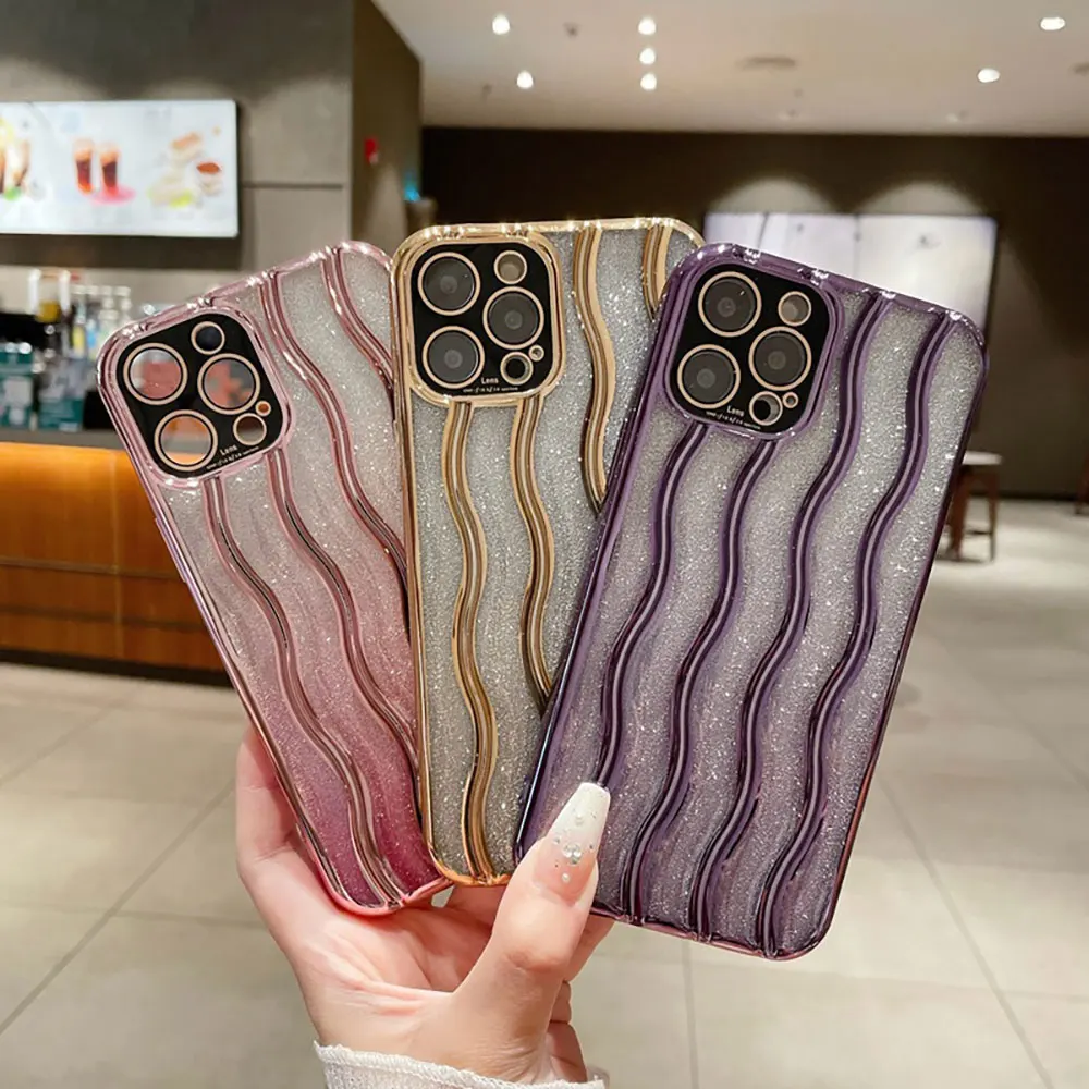 Electroplate Phone Case For Iphone 15 14 13 12 11 Xr Xs Max Pro Plus Transparent Cover Simple Luxury Cell Sjk413 Laudtec factory