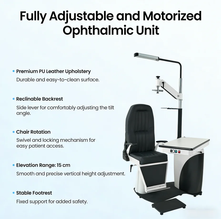 TG-510 Ophthalmic Unit Multi-functional Combined Table and Chair for Clinic Table Hotsale Price