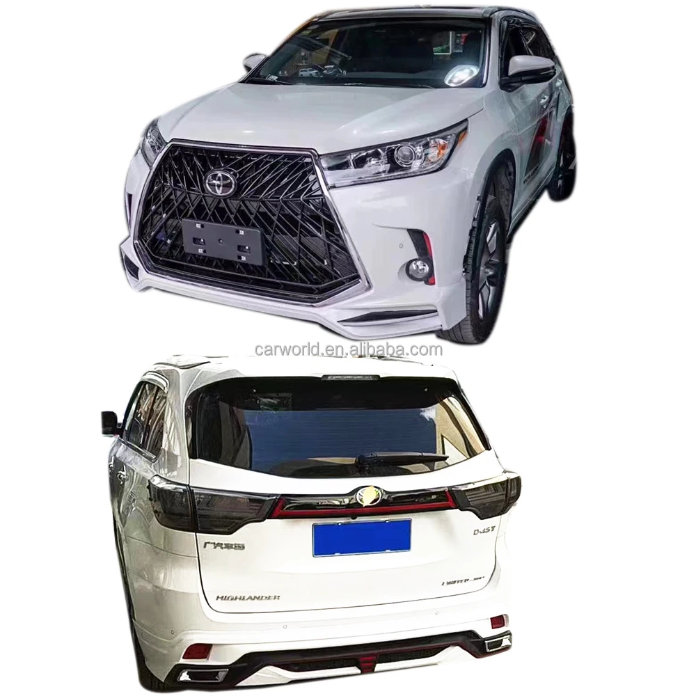 Car Bumper For Toyota Highlander Bodykit For 20152017 Highlander