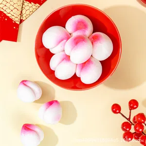 Customizable Direct Factory Sales Zero-Added Sugars Individually Packaged  Birthday Peach Marshmallow Chinese Snacks