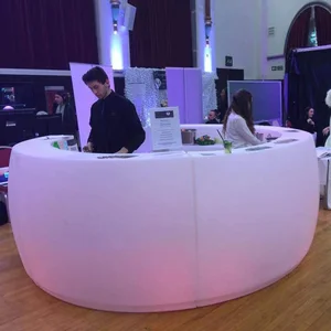 Modern Rechargeable LED Cocktail Table Lighting Color-Changing Party Illuminated Led Bar Table for Mall Nightclub Furniture