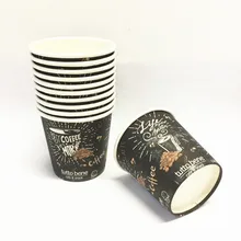 Cheap coffee carton cup 4oz disposable paper tea cup 100ml