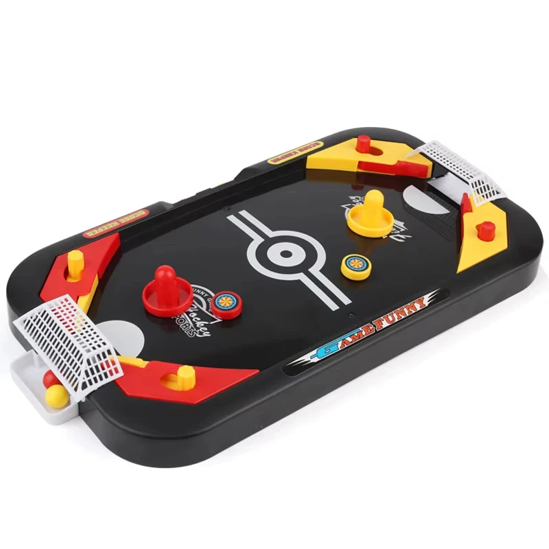 Jeu De Hockey Sur Glace Mini 2-en-1 – Avec Table Et Accessoires – Jeu éducatif De Compétition Pour Enfants – Idée Cadeau