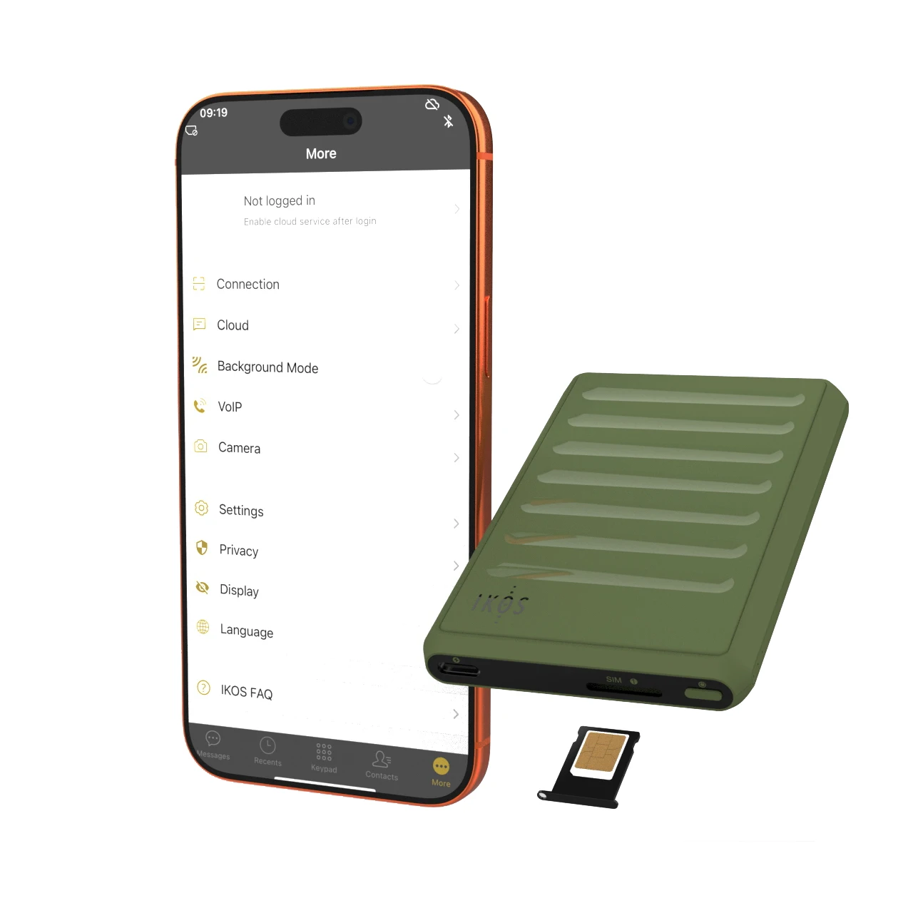 IKOS K7S Dual Multi SIM Card Adapter for iPhone - Nano SIM, Triple