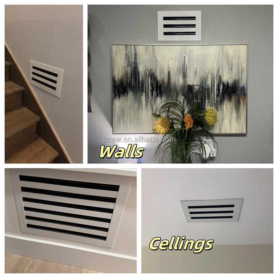 Rejilla Aluminio Lineal Moderna Cubierta De Ventilación De CA