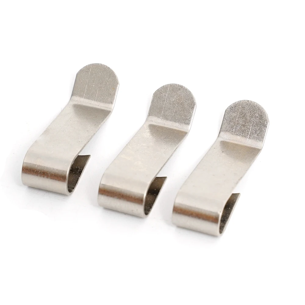 Никелированный пружинный зажим для мебели плоский из нержавеющей стали светодиодного утопленного