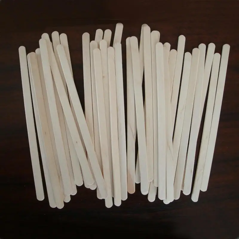 110mm Disposable Wooden Stick Cafe Household Travel Coffee Stirrer for