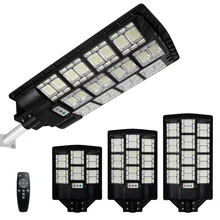 All in One 6500K 1500W Solar Street Light IP67 Waterproof with Remote Control for Outdoor Street Road Household Courtyard Light