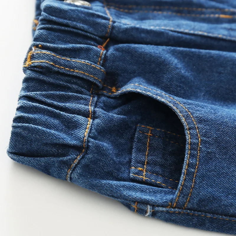 Детская одежда ChengXi, джинсы для малышей, тонкие свободные хлопковые Узкие повседневные рваные джинсы с высокой талией