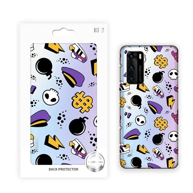 3D Красивая полупрозрачная пленка для тиснения задняя из ПВХ режущих машин сырье наклейка на заднюю крышку мобильного