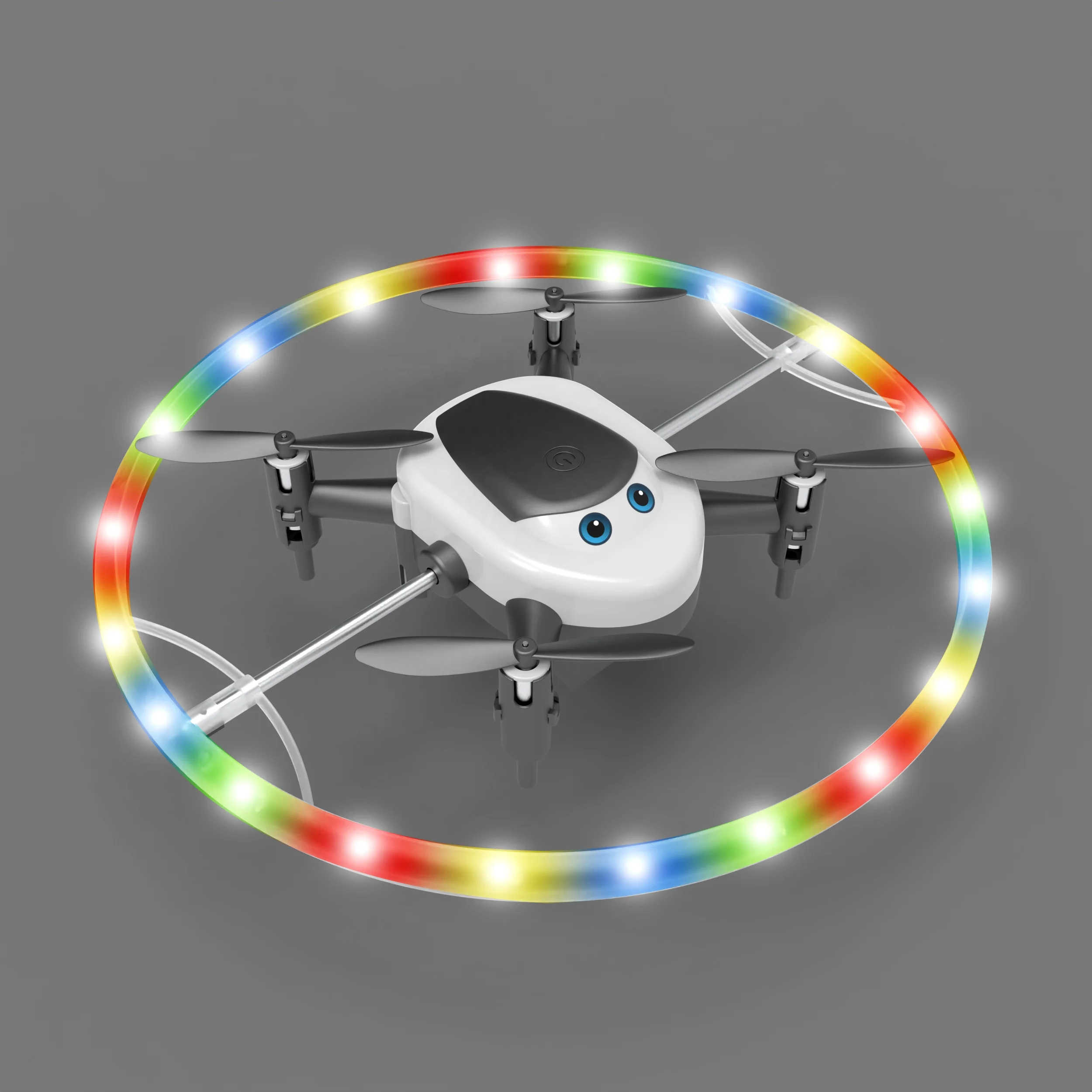 DWI Dowellin New RC Flash Light Drone Rotating Mode Stunt Flying Aircraft Cool Drone Light Show