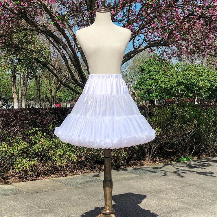 2024 New Design Direct Lolita Cloud Support Skirts White Boneless Soft Yarn Puffy Skirt Petticoat