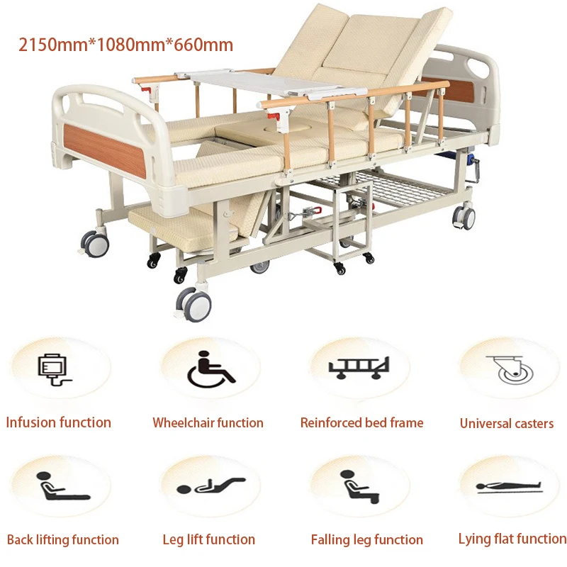 Medical Disabled Elderly Hospital Home Care Nursing Medical Bed With ...