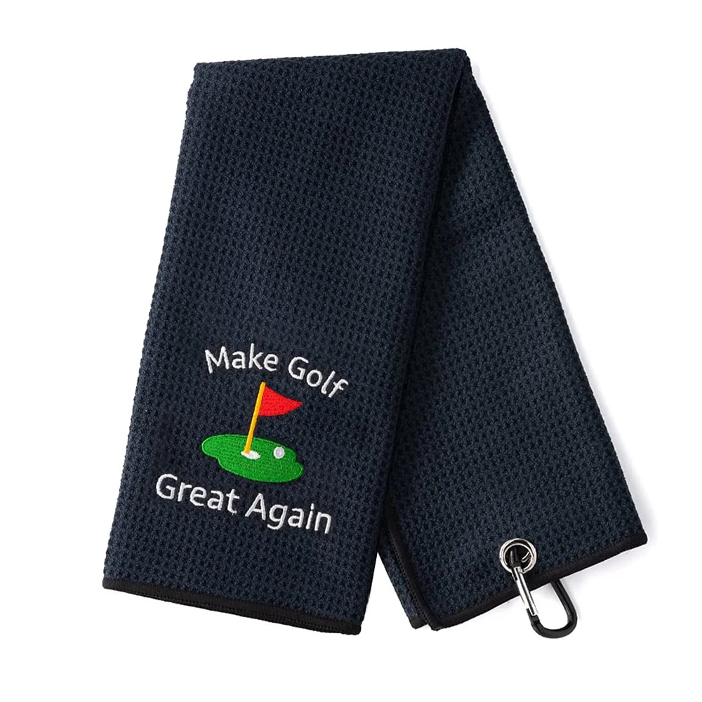 Customized Embroidery Logo Tour Caddy Golf Accessories Towel 97 Cotton