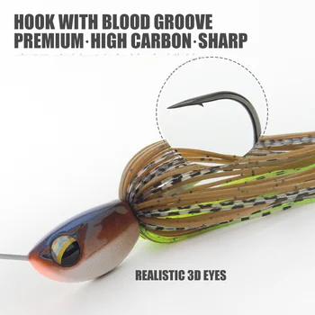 High-Speed Composite Spinnerbait Lure, 7g-14g, Buzz Bait for Bass Fishing – Lure – view 3