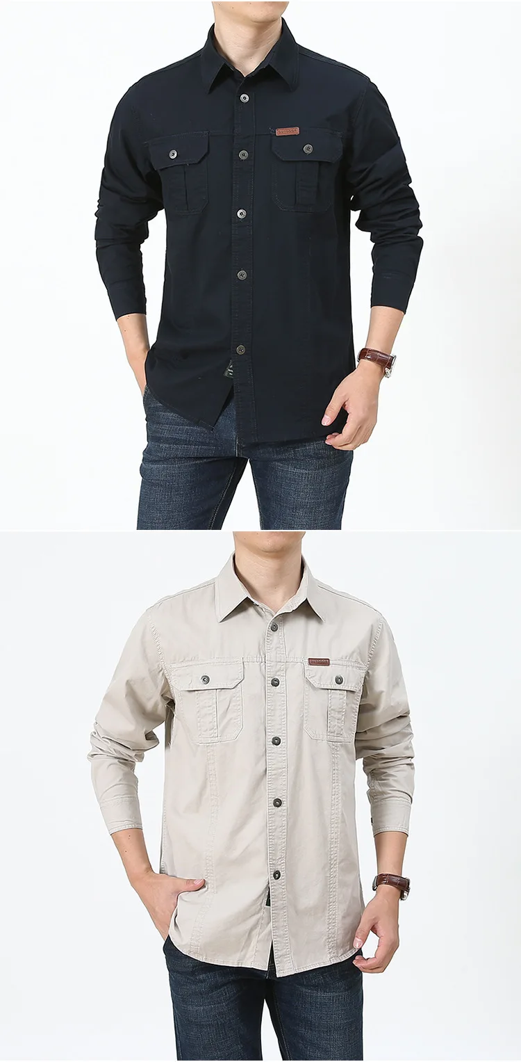 Wholesale High Quality Cotton Custom Tops Jackets Spring Autumn Long Sleeve Multi-color Design Casual Plus Size Shirt961_voghion.com