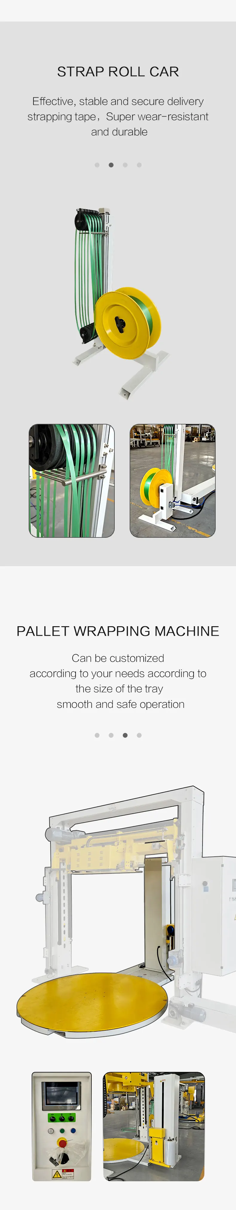 Automatic Pallet Strapping Machines Combined Strapper-wrapper Automated ...
