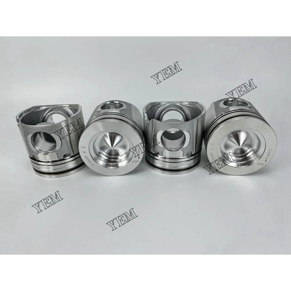 Engine Piston Kit With Pin CIR-CLIP Fit for QSB4.5 Diesel Tractor Motor Engine
