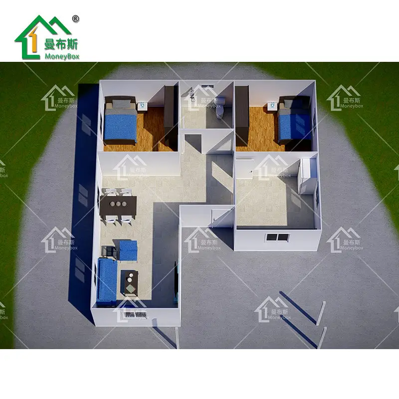 Low Cost Light Weight Block Ready Precast Concrete House for Living