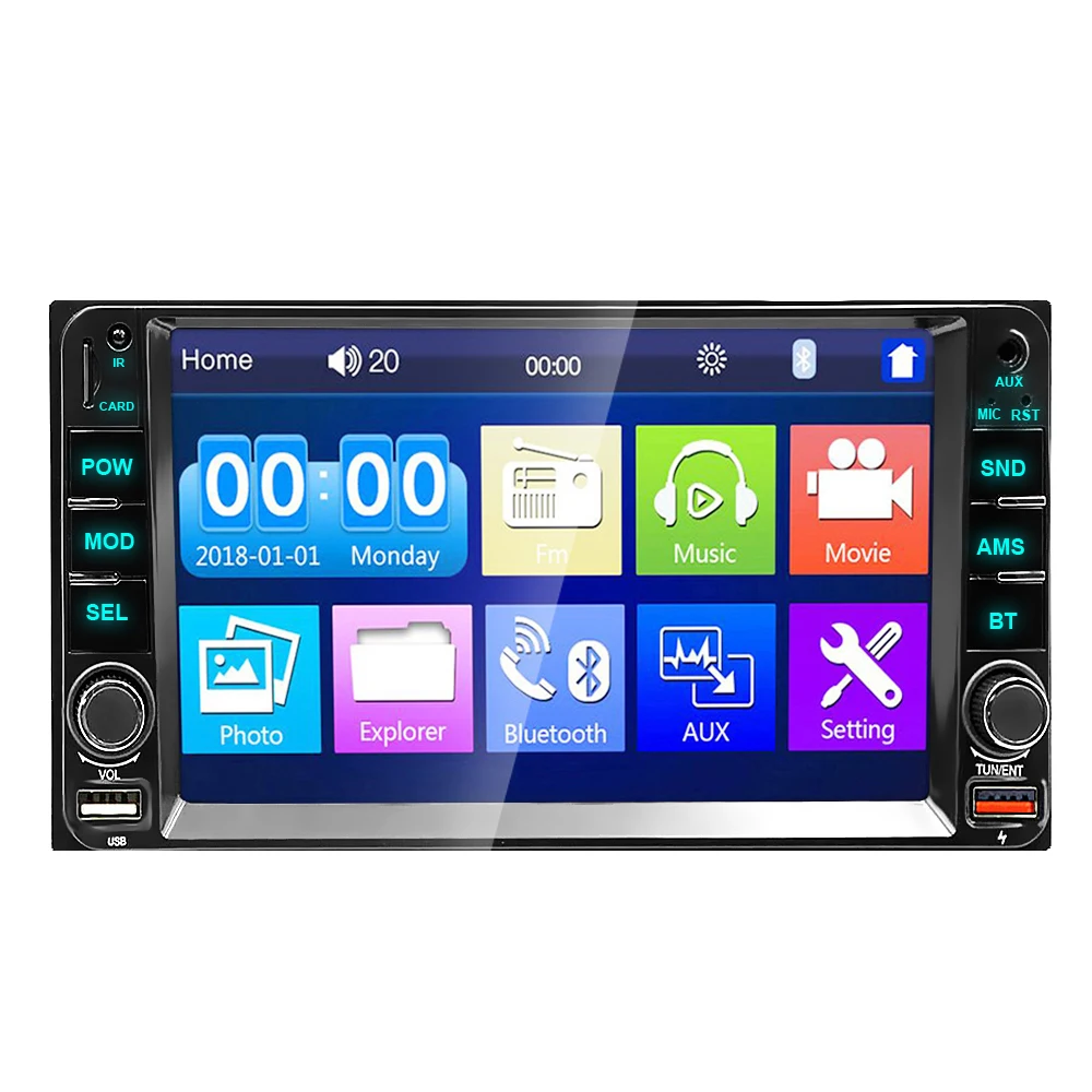 トヨタ車用 7インチワイヤレスCarplay Android Auto 2DINカーステレオ