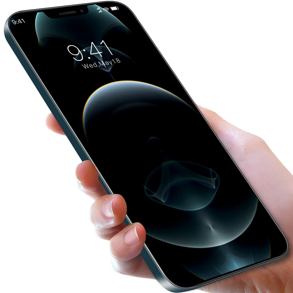 
 I12 pro max 6,7 дюйма высокой четкости с функцией распознавания лиц оригинальный смартфон 12 Гб + 512 Гб Высокое разрешение Android мобильного телефона  