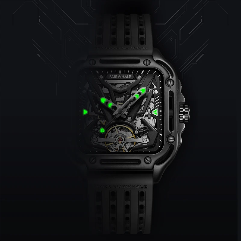2023 Factory Custom Watch Skeleton Stainless Steel Mechanical Automatic Watches for Mens Watches Luxury