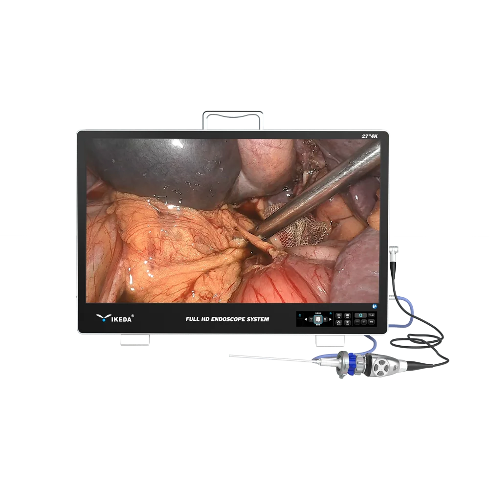 All-in-One 4K Electric Medical Endoscope Camera Machine System Integrated Laparoscopy Portable Tower with Monitor