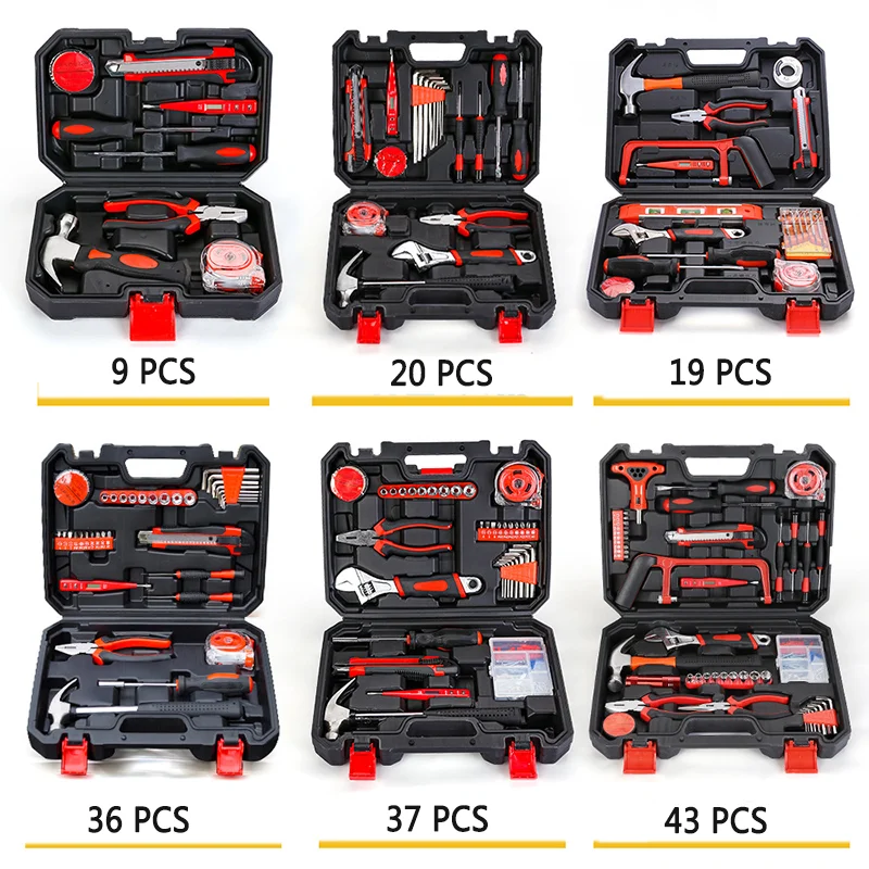 Multifunctional Practical Household Toolbox Complete Set of Electric Hand Tools