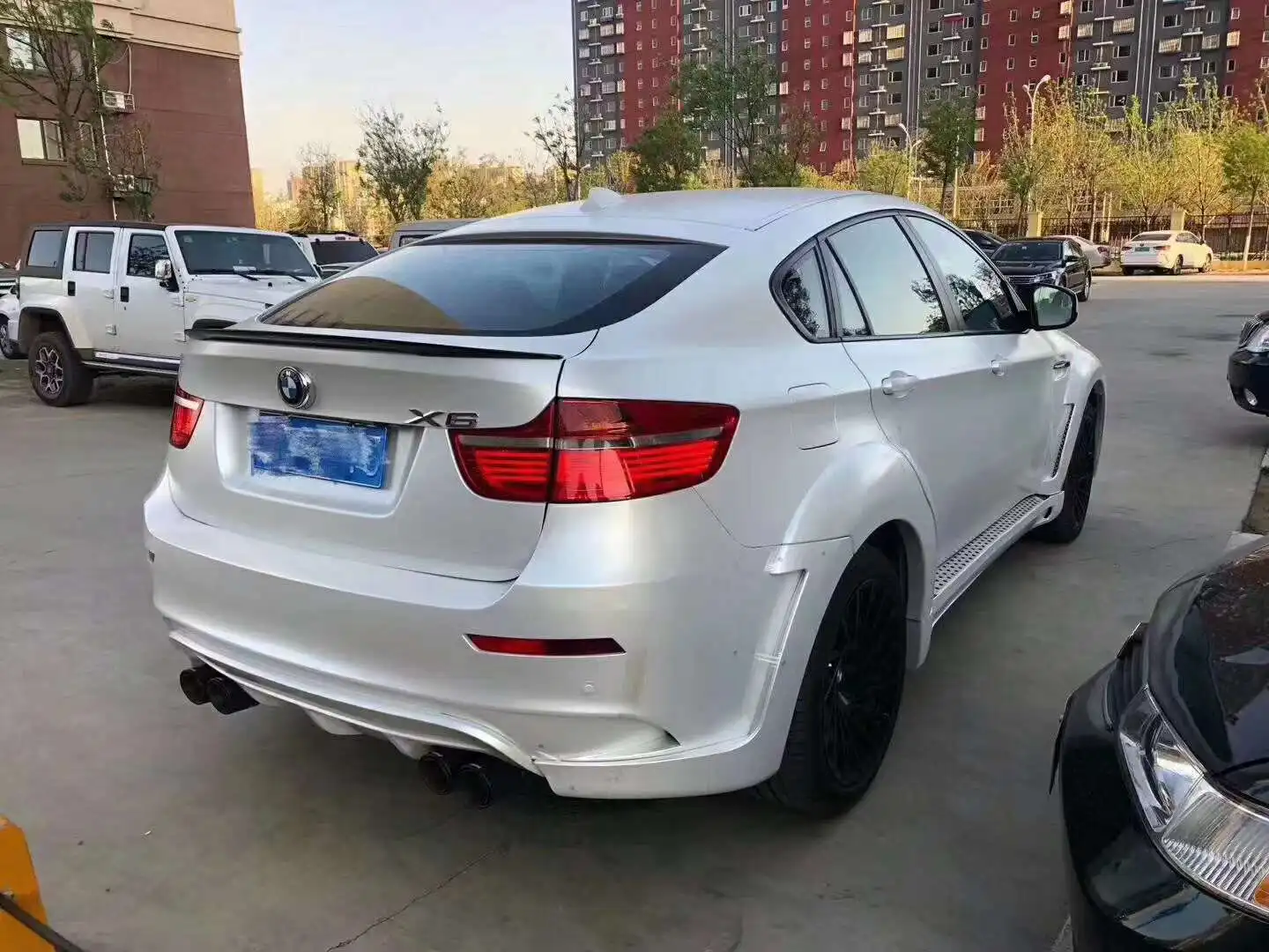 High Quality 08-14 for BMW X6 E71 Style Body Kit New Perfectly Front Bumper Rear Bumper Side Skirts Wheel Eyebrow Upgrade