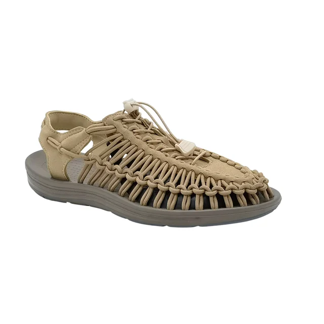 Custom Wholesale Material Braided Men Sandals Leather Sandal for Summer