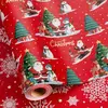 Papá Noel Rojo Esquiando