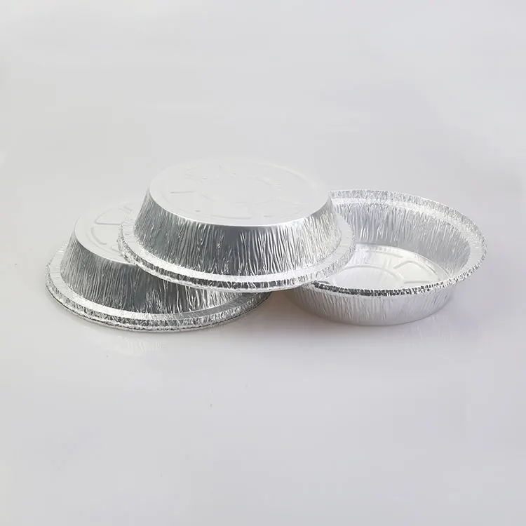 7 8 9 Inch Round Foil Pizza Pan Aluminium Foil Tray Containers With Lid ...