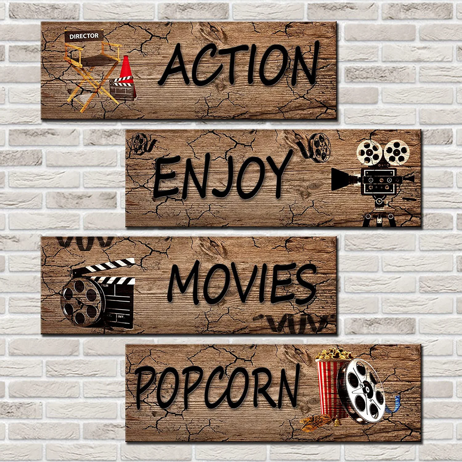 Wood Decorative Traffic Signs Craft Sign For Decoration Hanging Wall