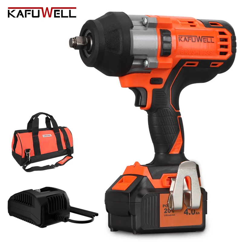 20V Cordless Impact Wrench with Brushless Motor, 1000 Nm Torque