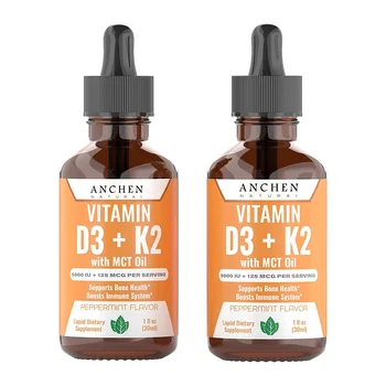 Vegan D3 + K2 Organic Full Spectrum Liquid for Maximum Absorption Immunity Boost Vitamin D Drops for Adults