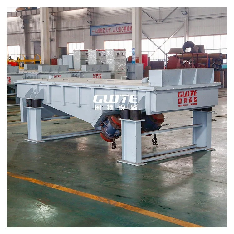 Rectangular Vibration Separator Linear Motion Vibrating Screens Vermicompost Sieving Machine