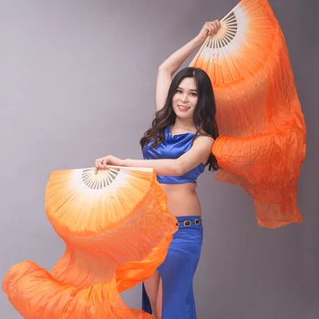 Jupe de danse orientale droite fendue orange doré | JUDRORG - 21,90