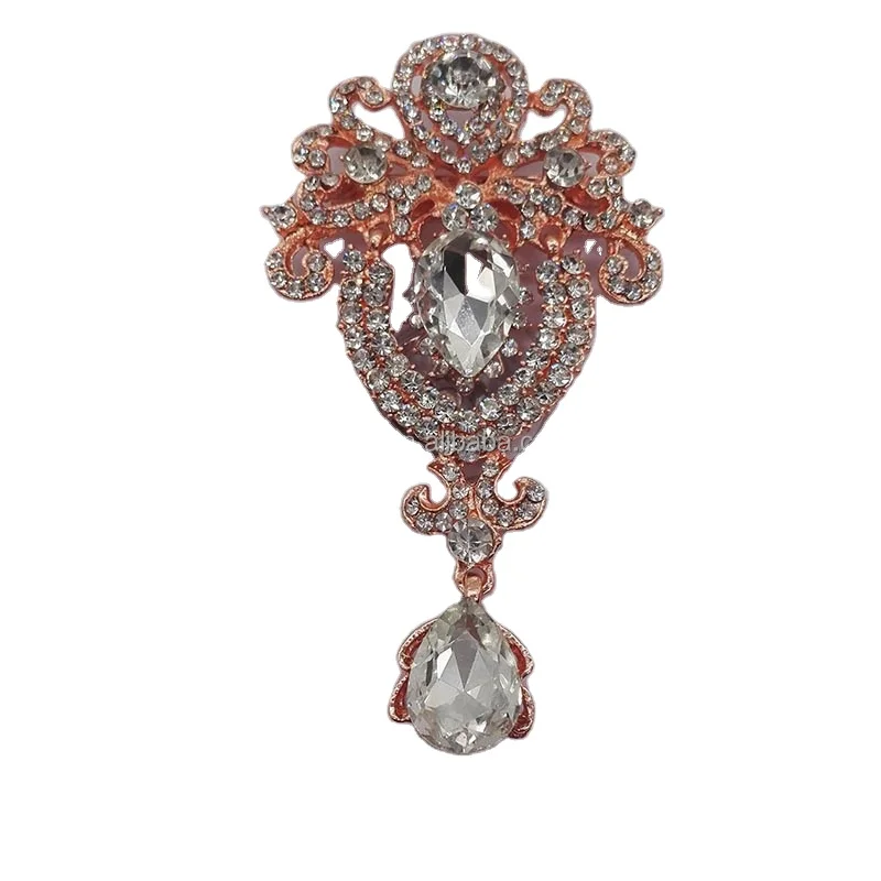 green emerald velvet dress Anne Klein Rose Gold-Tone and Crystal Swan Pin main image 0