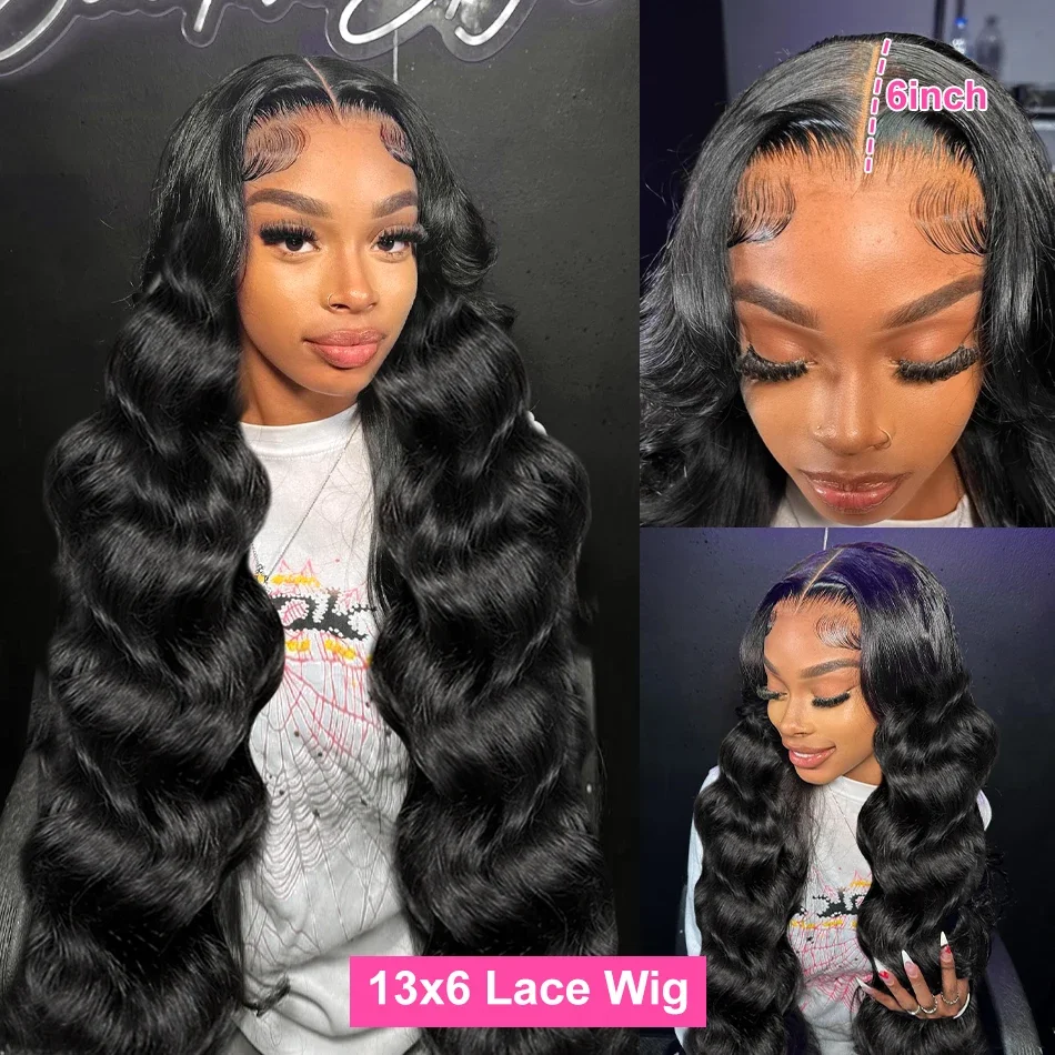 30 inch Body Wave Lace Front Human Hair Wigs Brazilian Lace Closure Wig Lace Frontal Wigs For Women_voghion.com