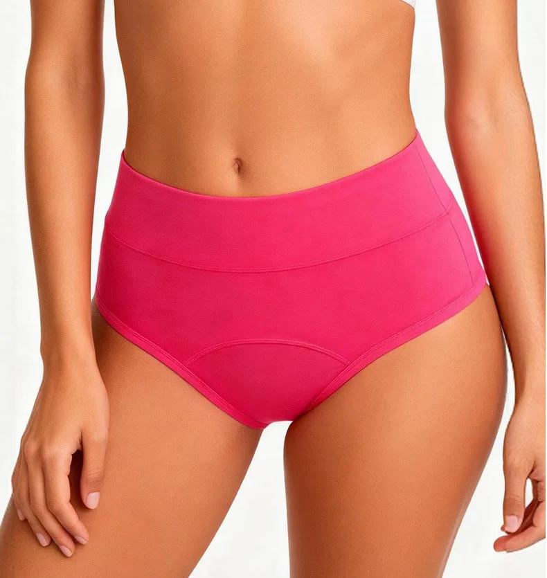 High-waist period panty front view