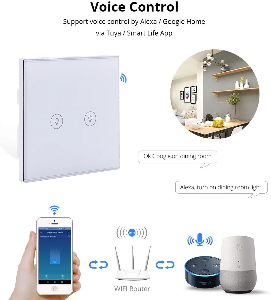 Switch Tuya Wireless Remote Zigbee 3 Smart Wifi Rf Selfie Ring