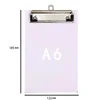 A6 plate clip white