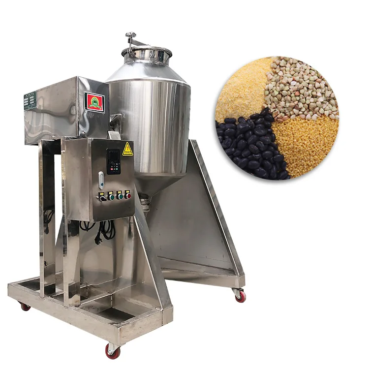 Industrial Drum Mixer Fruit Smoothie Powder Mix Machine For Drink Instant Automatic Pvc Mixing Mills