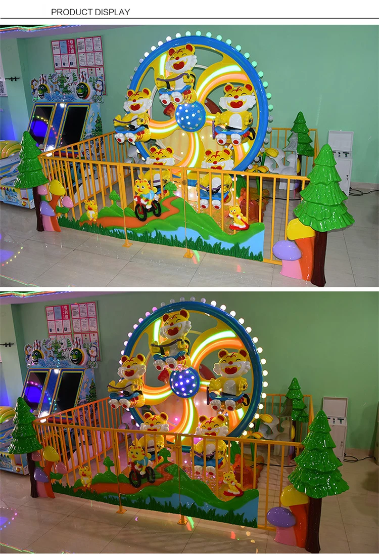 Mini Ferris Wheel Amusement Kiddie Ride Attractive Kids Mini Ferris Wheel Coin Operated