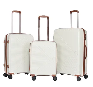 Stylish Durable Business Suitcase with 4 Spinner Wheels New Design PP Suitcase at Factory Price
