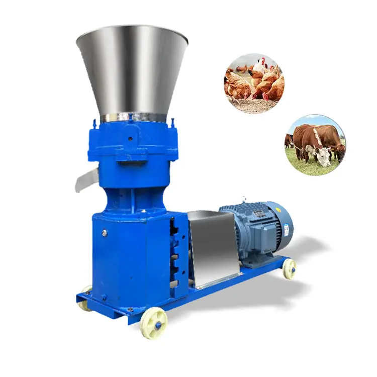 Second Hand Animal Feed Mixing Milling Pellet Machine Mini Feed Pellet Machine