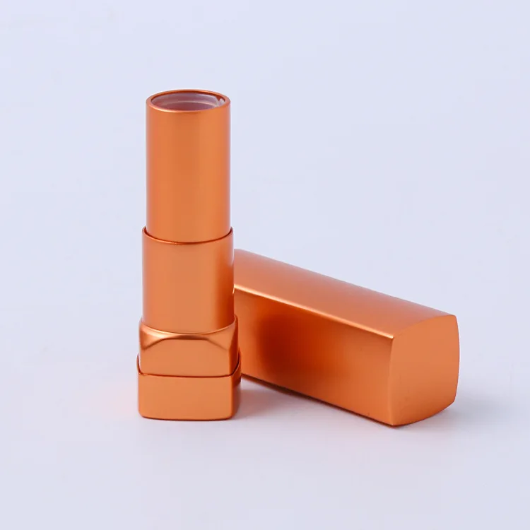 High-end fashion frosted lipstick tube square lipstick tube metal lip glaze 3.5g