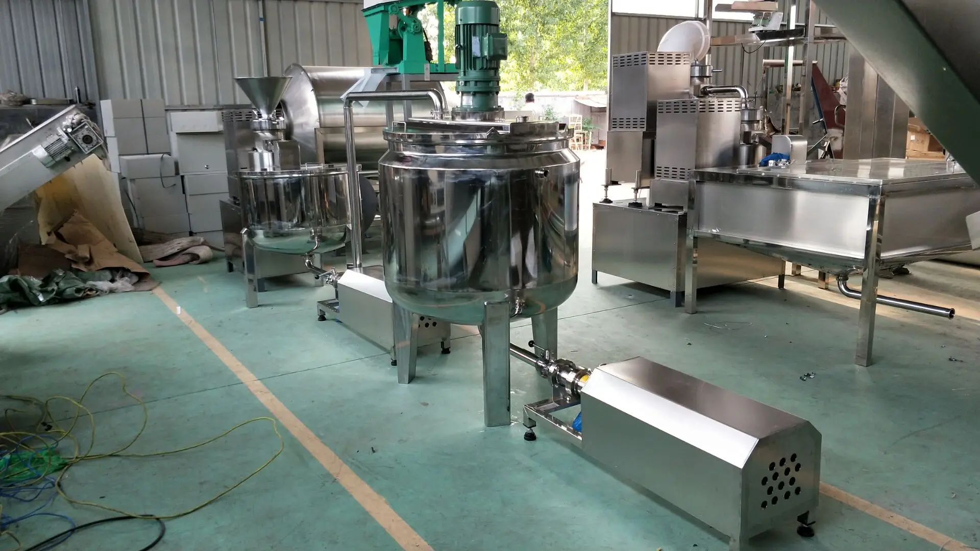 Peanut Butter Processing Line Automatic Peanut Butter Production Line Butter Making Line